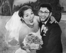 Wedding Portrait by Artist Dana Swasko on Mishkalo