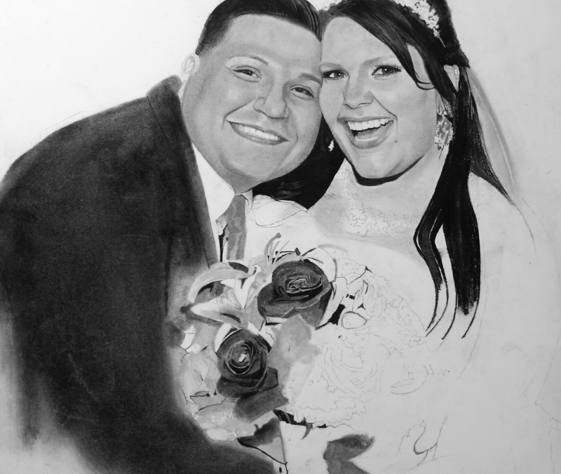 Custom Wedding Portrait vs Wedding Photograph